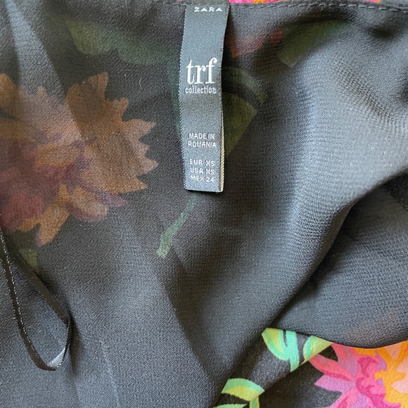 Zara TRF Floral Mini Dress- Size XS - Picture 2 of 4